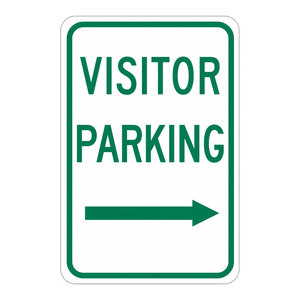 Señal de Advertencia de PVC de Alta Visibilidad y Durabilidad Brady para Guía de Estacionamiento de Visitantes en Interiores/Exteriores - Product Image 2