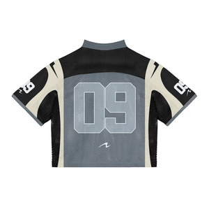 Camiseta de Fútbol Personalizada de Malla 100% Poliéster, Cuello en V, Secado Rápido, Elástica, Manga Corta, Impresión Digital, Unisex, con Nombre de Equipo Personalizado - Product Image 2