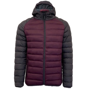 GENERSA SPORTS New Fashion Hot Sale Plus Size <b>Men's</b> Winter Hooded Bubble Puffer Outdoor Quilted <b>Jacket</b> Stand Collar Front Logo - Product Image 5