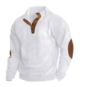 Conjunto Deportivo Casual para Hombre, Cuello Alto, Manga Larga, Fibra de Bambú, Bloques de Color con Pedrería, para Adultos, Venta al Por Mayor - Product Image 3