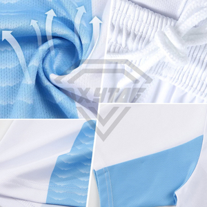 เสื้อฟุตบอลพิมพ์ลายแบบ Sublimation แห้งเร็ว น้ำหนักเบา สำหรับทุกเพศ บริการ OEM รับผลิตตามแบบส่วนตัว - Product Image 6