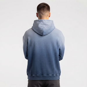Sweat à capuche pour homme Sun Fade, surdimensionné, lourd, streetwear, impression personnalisée, logo, vente en gros, haute qualité - Product Image 4