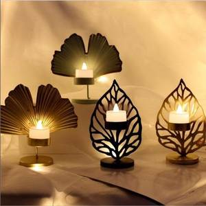 Wedding Event Decoration Collection Holiday Gift House Gold Finish Christmas Tealight Holder Contemporary Home Decoration - Product Image 5