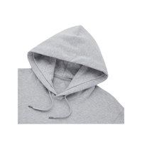 Sweat-shirt à capuche gris pour homme, coupe ample, en coton French Terry, pull décontracté avec poche avant, idéal pour l'automne