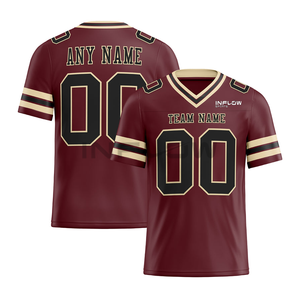 Ropa de Fútbol Americano, Jersey de Fútbol Americano Verde Personalizado con Letras y Números Impresos, Camiseta Deportiva, Uniforme Deportivo, Talla Grande - Product Image 2
