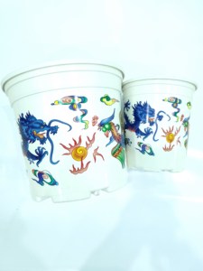 กระถางต้นไม้ทรงกลมพิมพ์ลาย - Product Image 5
