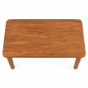 Mesa de Comedor Moderna de Madera de Teca Sólida, Resistente al Agua, Patas Extra Grandes, Ecológica, Capacidad para 8 Personas, Forma Rectangular - Product Image 4