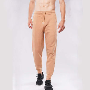 Pantalon décontracté pour homme, coupe droite légère, rayé, en molleton épais 450 GSM, respirant, style vintage, uni - Product Image 3