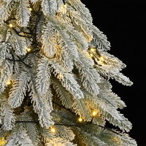 Sapin de Noël artificiel à 300 LED avec neige floquée, 70,9 pouces, lumières de Noël - Product Image 2
