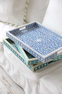 Bandeja de Servir Moderna de Metal Premium, Antiadherente y Ecológica, LE-F11121, Linea Exports Inc - Product Image 1