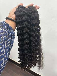 Extensiones de cabello rizado natural, ondulado y liso, extensiones de cabello humano natural, ligeras, ecológicas, en paquete a granel. - Product Image 2