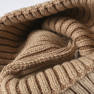 Bonnet unisexe en acrylique, couleur unie, tricot côtelé, respirant et imperméable, style Y2K, chaud pour l'hiver, décontracté, adulte, 56-58CM - Product Image 5
