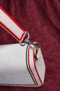 Sac à main décontracté en perles de verre multicolores certifiées MS Handicraft, fait main en Inde, modèle baguette de forme personnalisée - Product Image 2