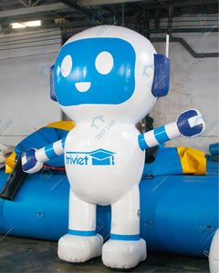 Globo Gigante de Personaje de Dibujos Animados, de PVC y Vinilo, Decoración Navideña, Impresión UV, Doble Costura, Impermeable, con Bomba de Aire Eléctrica - Product Image 1