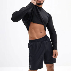 Haut de compression gris à manches longues pour homme, séchage rapide, idéal pour le sport (taille adulte) - Product Image 6