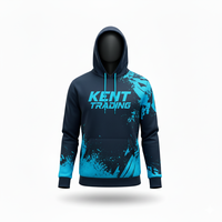 Sweat à capuche de sport personnalisé tendance pour l'hiver, entièrement sublimé, léger, respirant, anti-transpiration, 100% polyester, pour adultes, OEM
