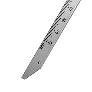 Calibre Beerendonk 0-80 mm, échelle double face, instrument de mesure chirurgical, outil de mesure de précision en acier inoxydable - Product Image 6