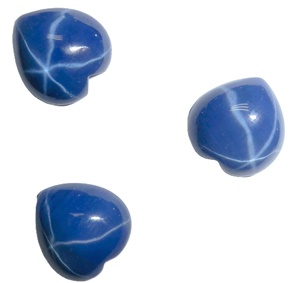 Zafiro Azul Estrella de 11x11 mm, 6 Quilates, Creado en Laboratorio, Cabujón Pulido con Efecto de Estrella de 6 Puntas para Joyería - Product Image 5