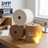 Papier Kraft ignifuge classe B1, papier de base ignifuge haute résistance pour l'industrie chimique et les applications de construction