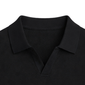 Polo en tricot pour homme Rhodes, manches courtes, coton premium, texture lisse, coupe ajustée, décontracté, élégant, vêtements d'été respirants, vente en gros - Product Image 2