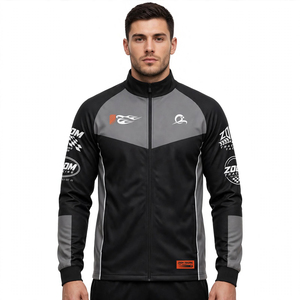 Chaqueta Bomber de Invierno para Hombre, Delgada, Ecológica, Antibacteriana, con Logotipo Frontal, Prenda Exterior Informal y Elegante en 100% Poliéster - Product Image 1