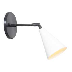 Minimalist Wall Mounted Desk Lamp Black Metal Adjustable Arm Office Lighting Fixture Indoor Home Decor - Product Image 5
