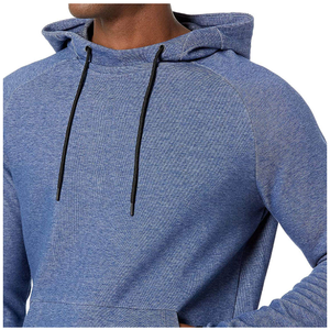 Sudadera con Capucha Personalizada para Hombre, 100% Algodón, Azul Claro, Manga Larga, Tejido de Punto, Corte Regular, Color Sólido, Transpirable - Product Image 6