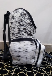 Cowhide Leather Hair On Backpack Vintage Travel Laptop Rucksack School Bag Handmade Durable Design LHBP-0023 - Product Image 4