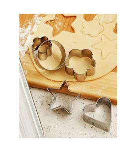 Juego de cortadores de galletas en forma de corazón de acero inoxidable 304, elegantes, artesanales y de gran venta, herramientas metálicas para hornear en casa, utensilios para pasteles. - Product Image 1