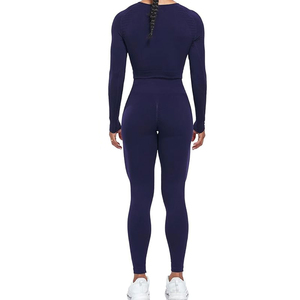 Leggings de yoga pour femmes en tissu léger et lisse, coupe ajustée, design sécurisé, idéal pour le fitness, le cardio, la gym, service OEM - Product Image 3