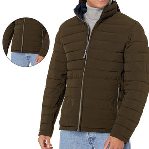 <b>Top</b> quality Hooded Casual Winter <b>Bubble</b> Puffer Jacket for Men Front Logo Windproof Quick Dry - Product Image 1