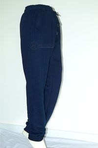 Pantalon de survêtement bleu marine pour femme, coupe ample, impression de logo personnalisée, OEM, marque privée, vente en gros, vêtements décontractés, polyester/coton, pantalon cargo - Product Image 2