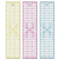 Règle d'angle en acrylique pour quilting avec échelles en centimètres ou en pouces, 6x6 pouces, pour fournitures de couture