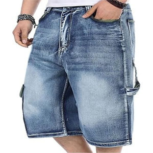Pantalones Cortos de Mezclilla Personalizados de Estilo Retro para Hombre, Pantalones Cortos de Moda Hip Hop, Ropa Casual Vintage de Verano con Bolsillo - Product Image 2