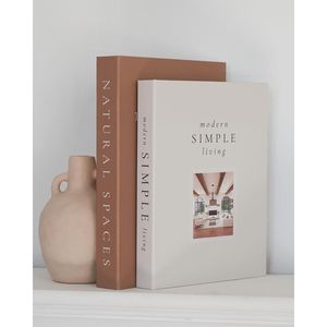 Beautiful Aesthetic Decorative <b>Book</b> Set 2 <b>Boxes</b> for Enhancing Coffee Table Bookshelf Mantel Shelf-Faux <b>Books</b> - Product Image 3