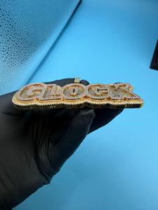 Colgante Clásico de Hip Hop Chapado en Oro con Diamante VVS de Calidad Premium Certificado por IGI, Personalizable, Unisex, para Compromiso y Boda - Product Image 6