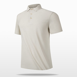 Men's Solid Color <b>Half</b> Sleeve <b>Shirt</b> Polyester/Cotton Blend Breathable Casual Design <b>Button</b> Collar Regular Fit High Street Jersey - Product Image 4