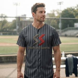 Camiseta de Béisbol Sublimada Personalizada al por Mayor para Hombre, Uniforme de Softbol Bordado para Jóvenes - Product Image 3