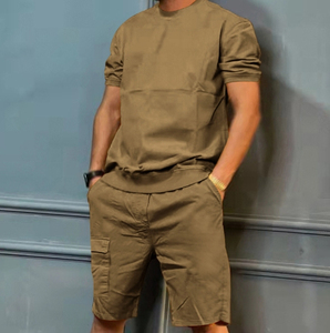Conjunto Deportivo Masculino Verano 2026, Conjunto Casual de Playa, Camiseta de Secado Rápido y Pantalones Cortos Deportivos para Hombre, Entrenamiento Deportivo - Product Image 5