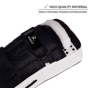 Protège-tibias multifonctionnels en cuir de vachette pour l'entraînement aux arts martiaux et à la boxe – Écologiques et protecteurs pour débutants et utilisateurs avancés - Product Image 5