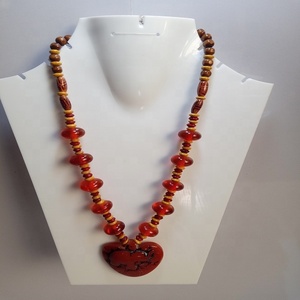 Collier de perles d'os en résine de haute qualité personnalisable pour dames Designs personnalisés Couleurs avec Zircon Excellent rapport qualité/prix - Product Image 4