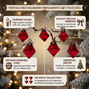 Modern 1 Inch Glass <b>Christmas</b> | Bauble Hanging Ornament | Red Wine Emerald Gold | Silver Clear Tree Decoration | Decor - Product Image 5