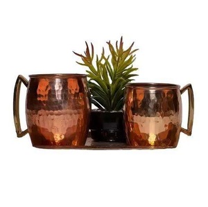 Tazas de Cobre Hechas a Mano con Artesanía Atemporal para Servir Agua, Jugo, Té, Café y Bebidas Refrescantes en Casa - Product Image 3