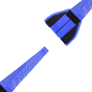 สายรัดหน้าท้องแบบยาว ทำจากโพลีเอสเตอร์/ไนลอน สำหรับยกน้ำหนัก พร้อมห่วงรูปตัว D และคาราไบเนอร์แบบสองสี บุแผ่นรองรับน้ำหนัก ปรับได้ - Product Image 6