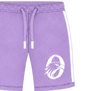 Shorts de sport lavande personnalisés pour l'entraînement athlétique, la gym et les séances d'entraînement, avec cordon de serrage, séchage rapide, respirants, vêtements de performance, uniforme d'équipe - Product Image 3