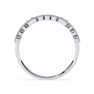 Modern Round Brilliant Lab Grown Diamond 10K Gold IGI Certified <b>Ring</b> for Women with Sleek Contemporary Design - Product Image 2