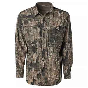 Camisa de Caza de Manga Larga para Hombre, Camuflaje, Transpirable, de Poliéster Suave, para Otoño, con Logotipo en la Manga Izquierda - Product Image 2