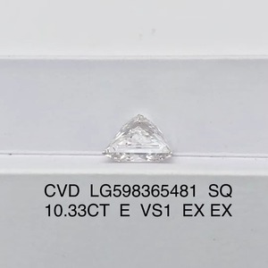 Diamant de laboratoire unique à taille excellente, prix de gros, 10,33 carats, blanc, taille princesse - Product Image 2