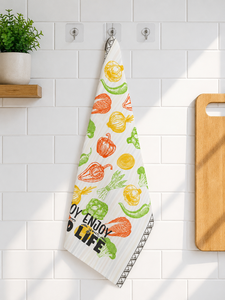 Serviette de cuisine en coton personnalisée, serviette à thé en microfibre, séchage rapide, absorbante, durable pour la maison et la cuisine - Product Image 1