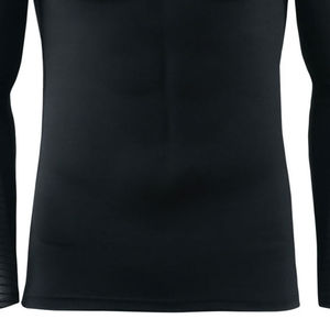 Men's <b>Black</b> <b>Long</b> <b>Sleeve</b> Rash Guard Full <b>Sleeve</b> Quick Dry Compression Shirt For Adults Sports Wear - Product Image 5
